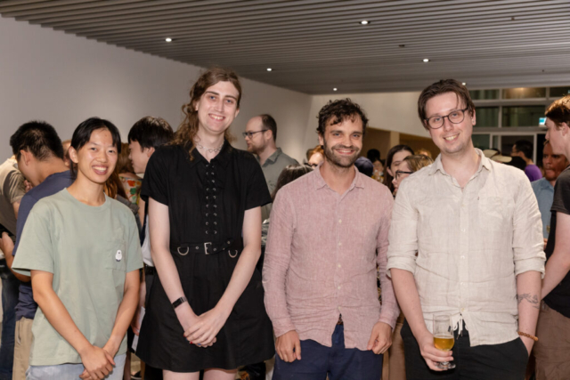 University of Sydney mathematics students & staff; second from right: Dr Jonathan Spreer