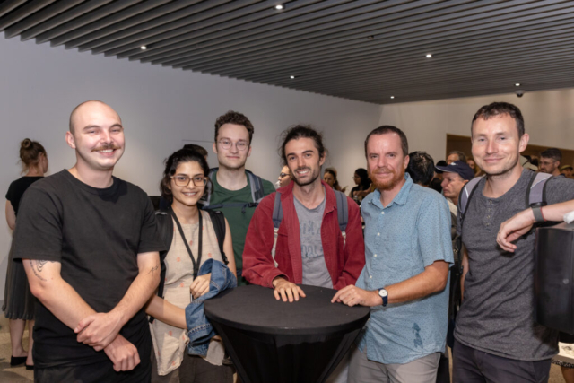 Attendees from the School of Maths & Stats. 2nd & 4th from left: SMRI postdocs Dr Harini Desiraju, Dr Thomas Le Fils. 2nd from right: SMRI visitor Dr Jérémie Guilhot (University of Tours)