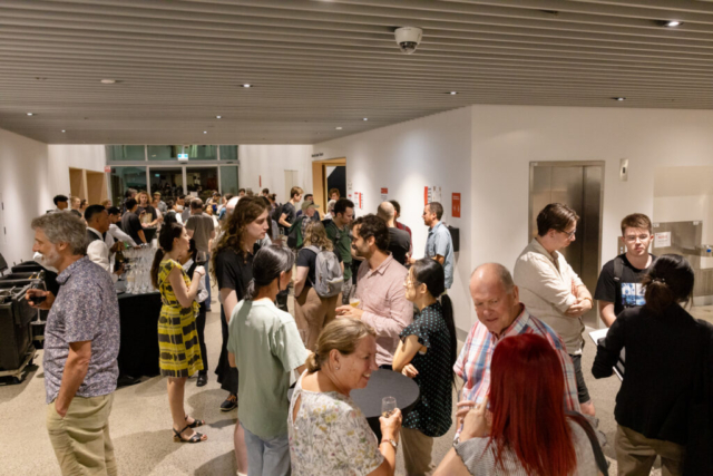 Post-lecture reception in the Sydney Nanoscience Hub