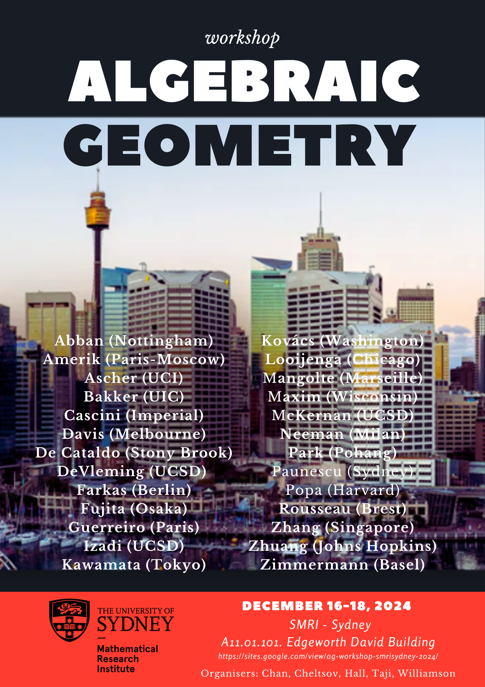 Upcoming: Algebraic Geometry Workshop